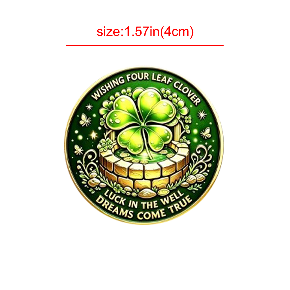 5pcs Wishing Four Leaf Clover  - Token Coin Mechanism recension och pris