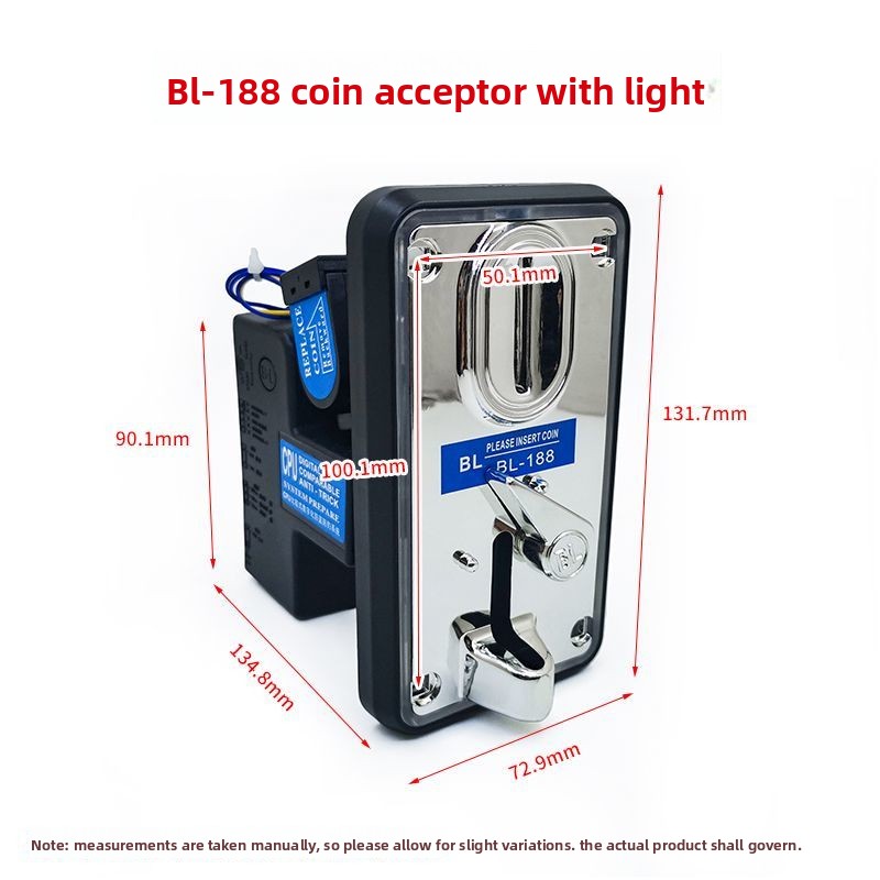 BL188 Coin Acceptor with Light - Coin Operated Kiddie Ride recension och pris