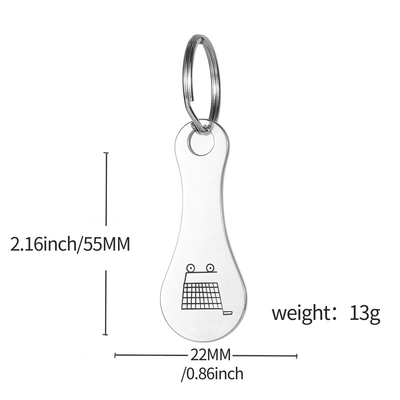 Mini Aluminum Alloy Keychain S - Token Coin Mechanism recension och pris