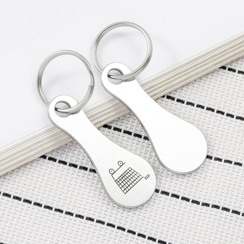 Mini Aluminum Alloy Keychain S - Token Coin Mechanism recension och pris